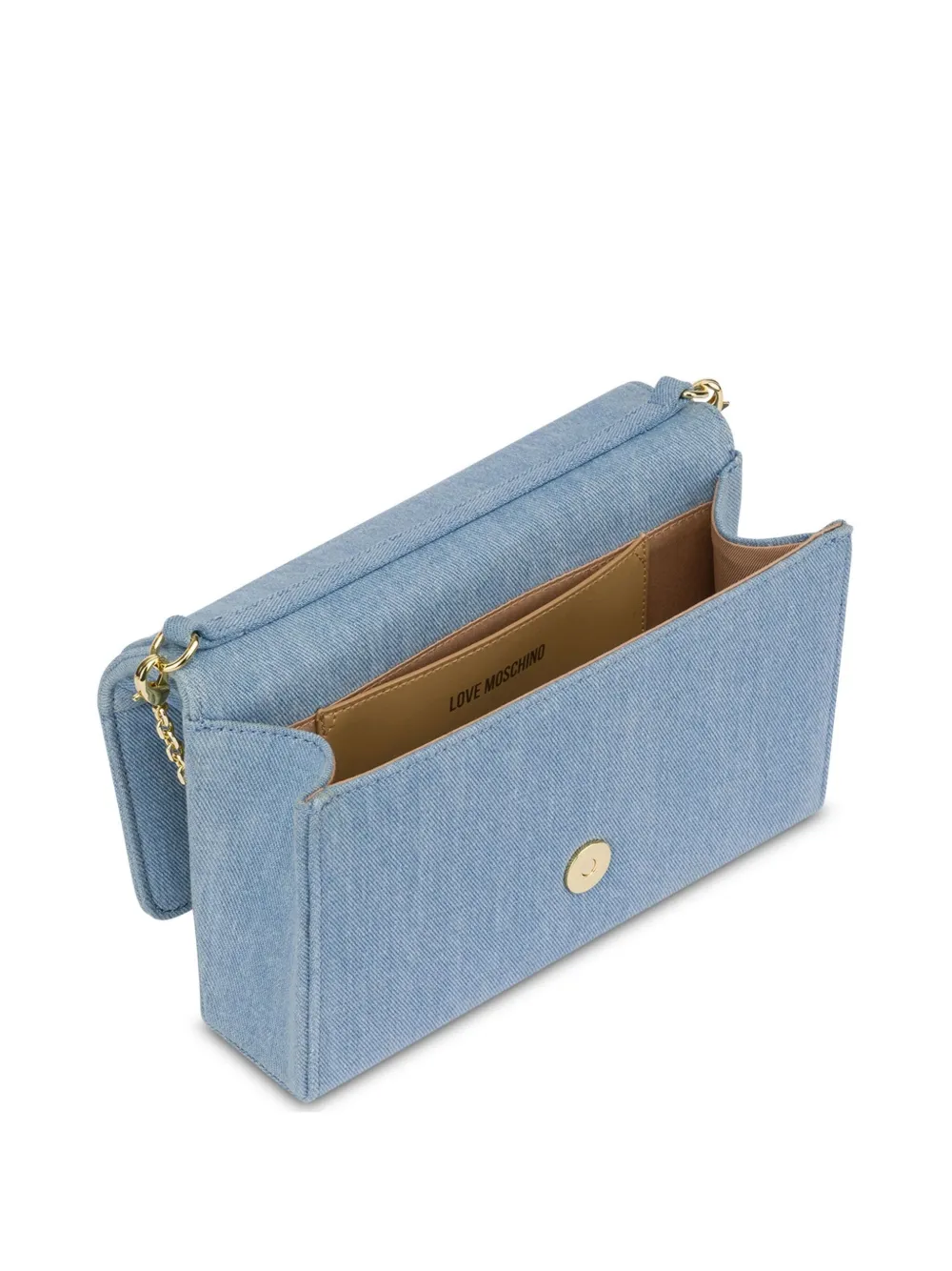 LOVE MOSCHINO DENIM CROSSBODY BAG