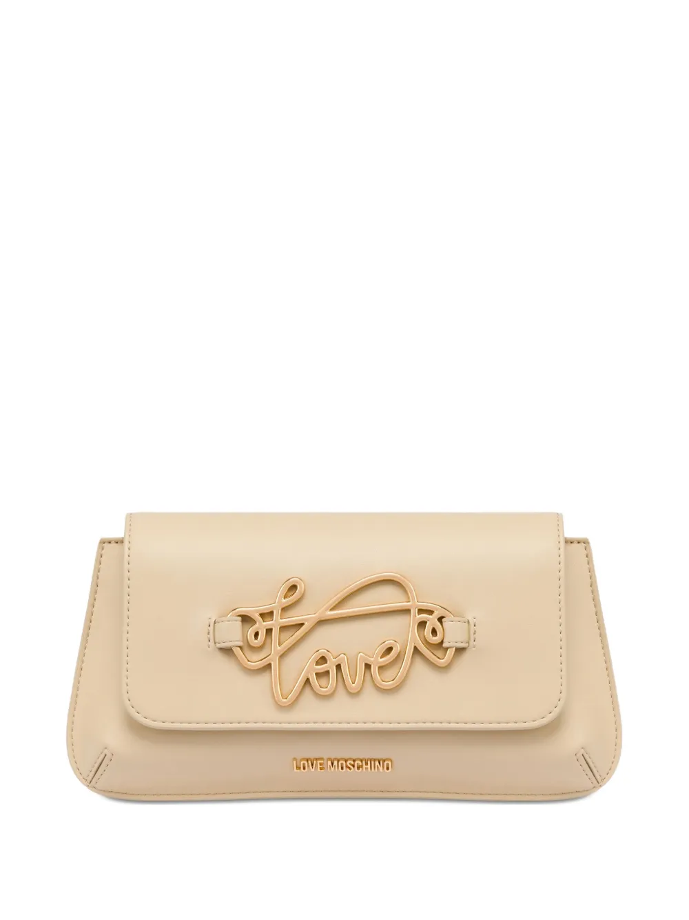 Love Moschino ロゴ クラッチバッグ - ニュートラル Love Moschino ロゴ クラッチバッグ - ニュートラル