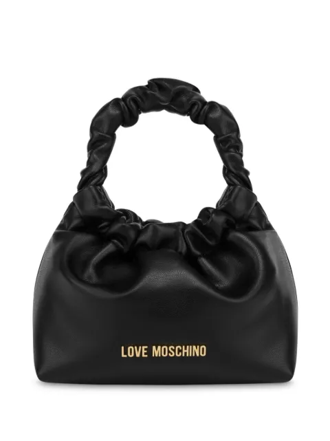 Love Moschino logo-appliqué tote bag