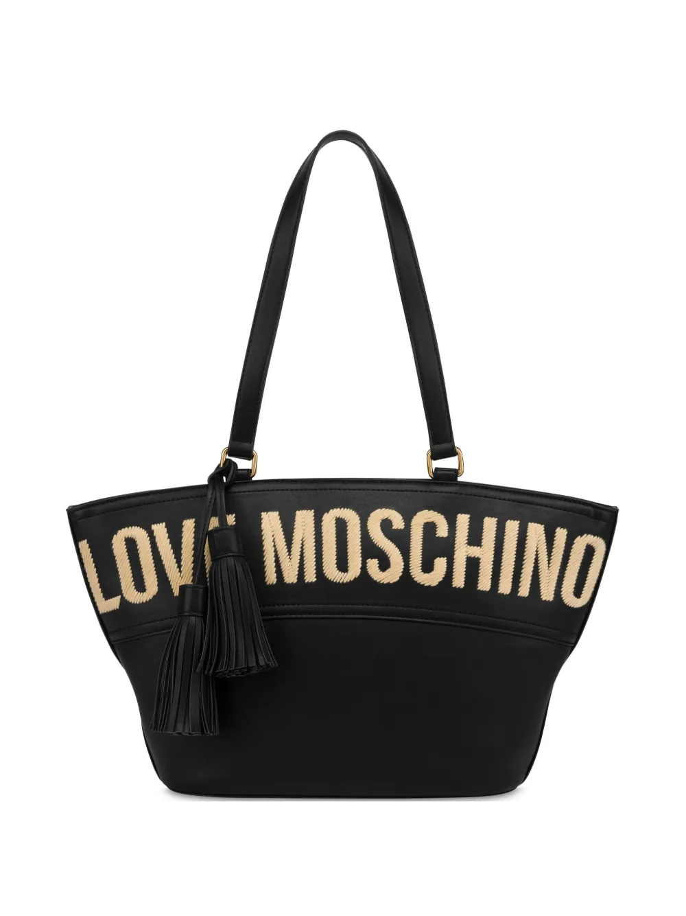 Love Moschino ロゴ ショルダーバッグ - ブラック Love Moschino ロゴ ショルダーバッグ - ブラック