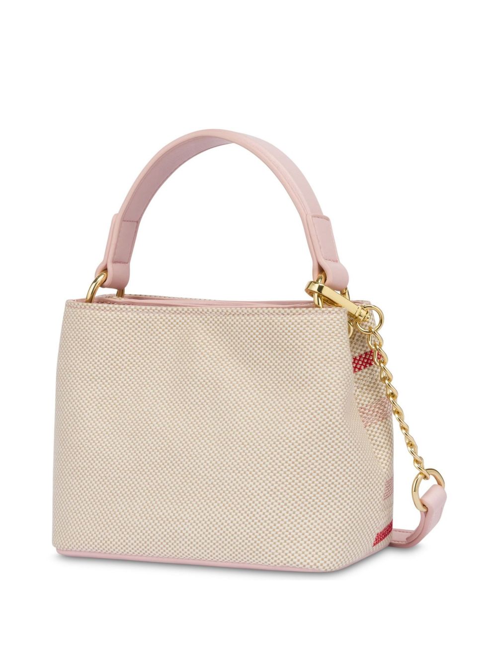 Love Moschino Shopper met geborduurd logo - Roze