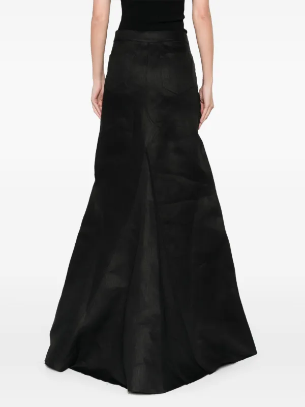 Rick Owens Godet Maxi Skirt | Black | FARFETCH