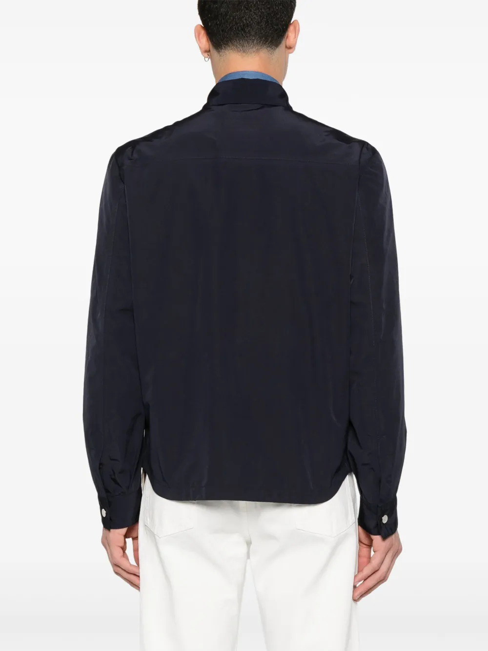 Brunello Cucinelli Jack met logo-knopen Blauw