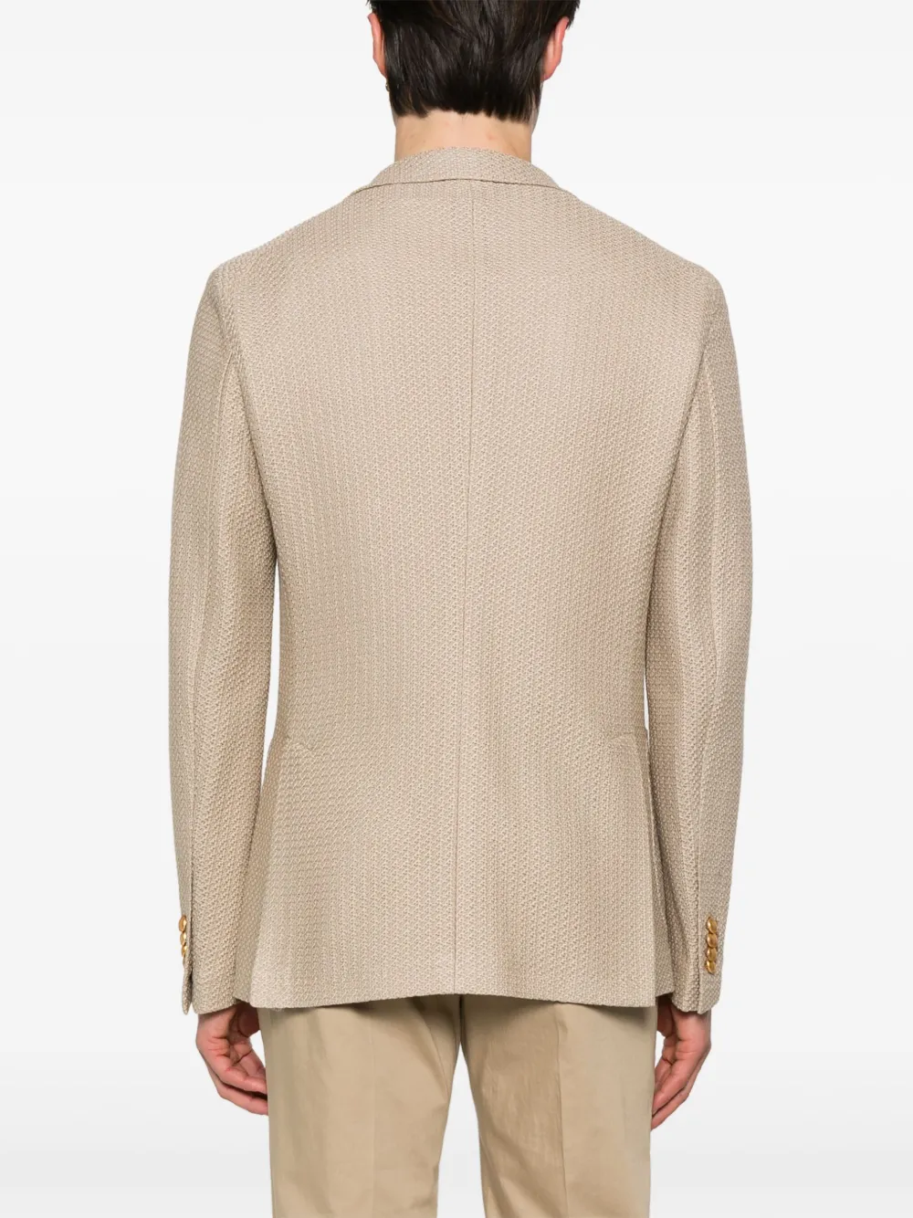 Tagliatore Gebreide blazer Beige