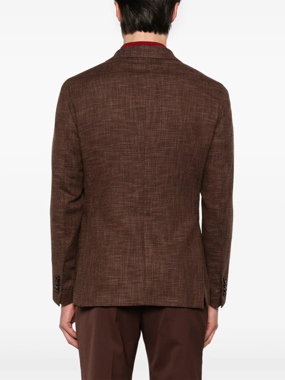 Tagliatore Gebreide blazer Bruin