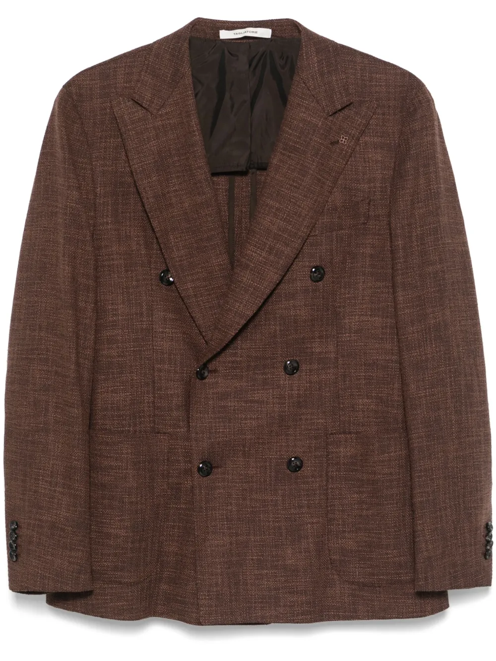 Tagliatore Gebreide blazer Bruin