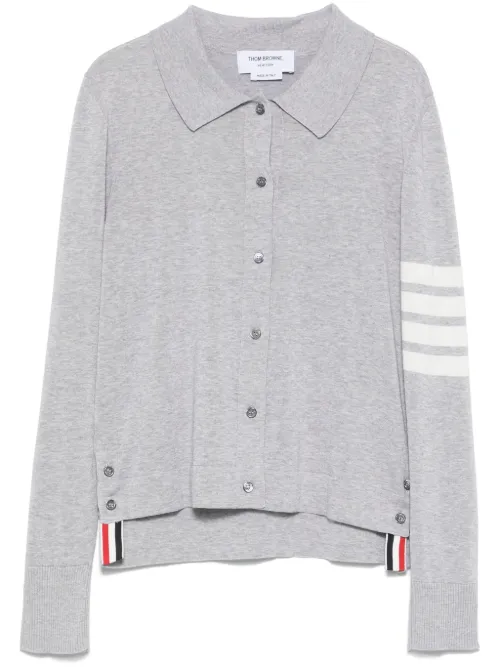 Polo en jersey à 4 bandes signature - Thom Browne - Modalova