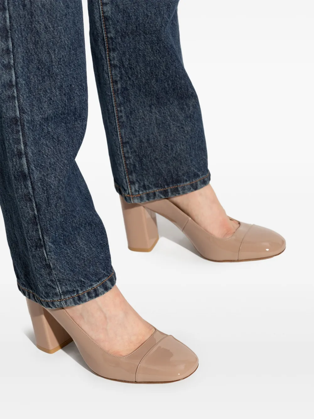 Stuart Weitzman 85mm Eden pumps Neutrals