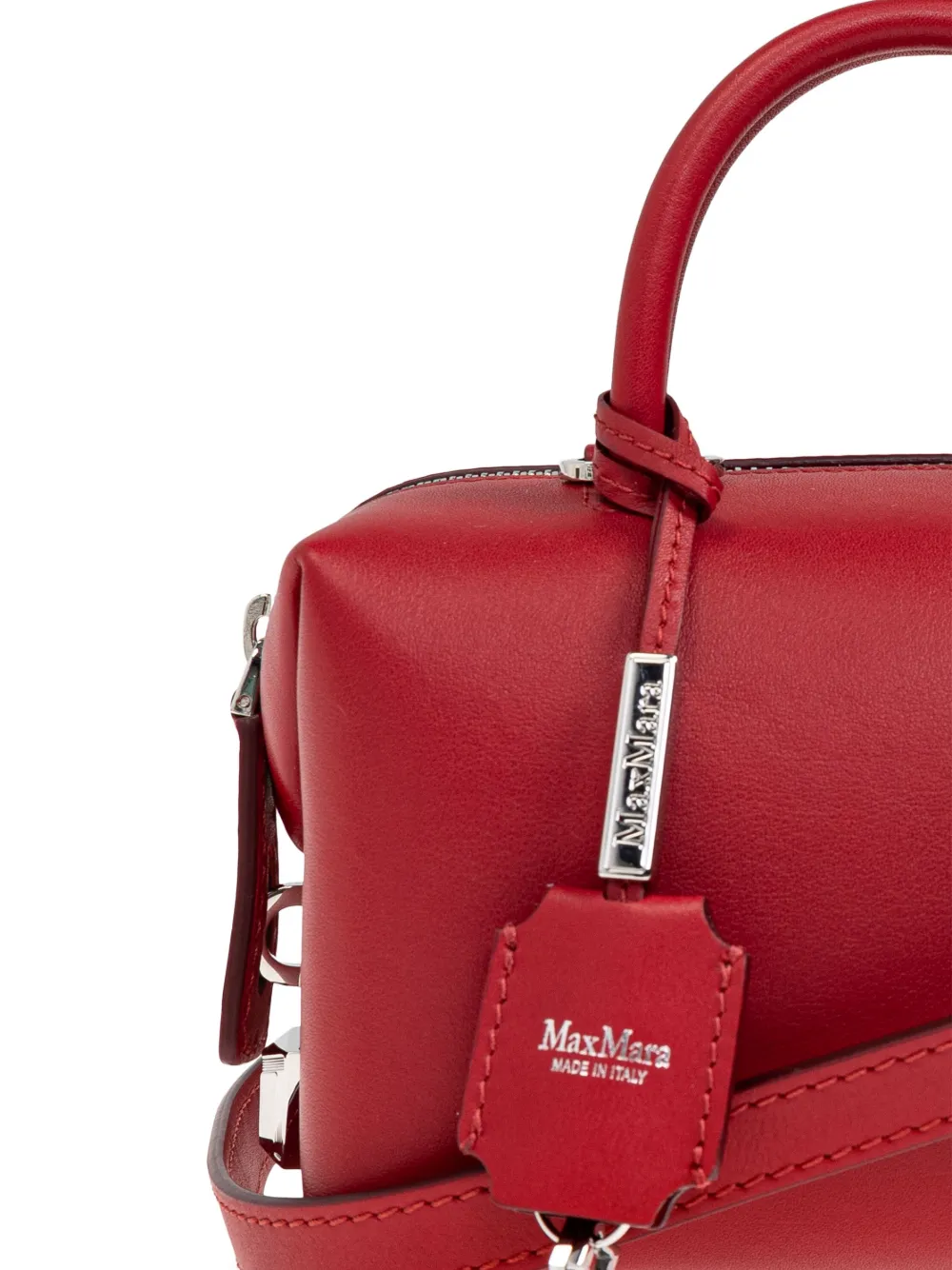 Max Mara Leren handtas Rood
