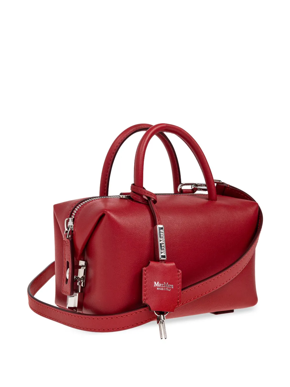 Max Mara Leren handtas Rood