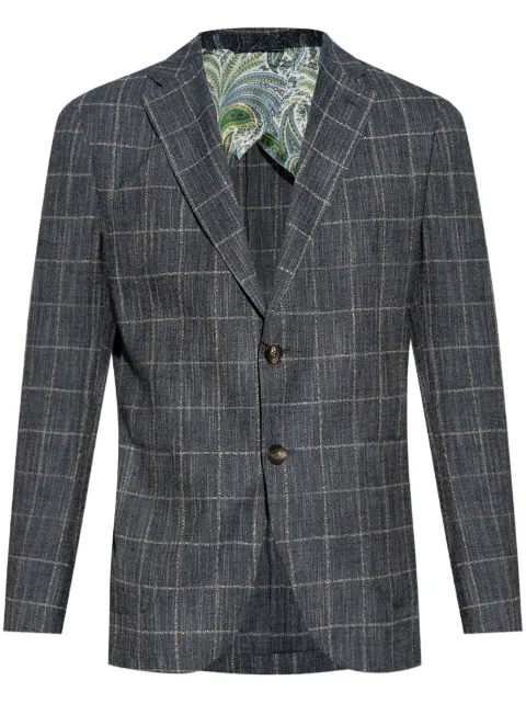 ETRO checked blazer