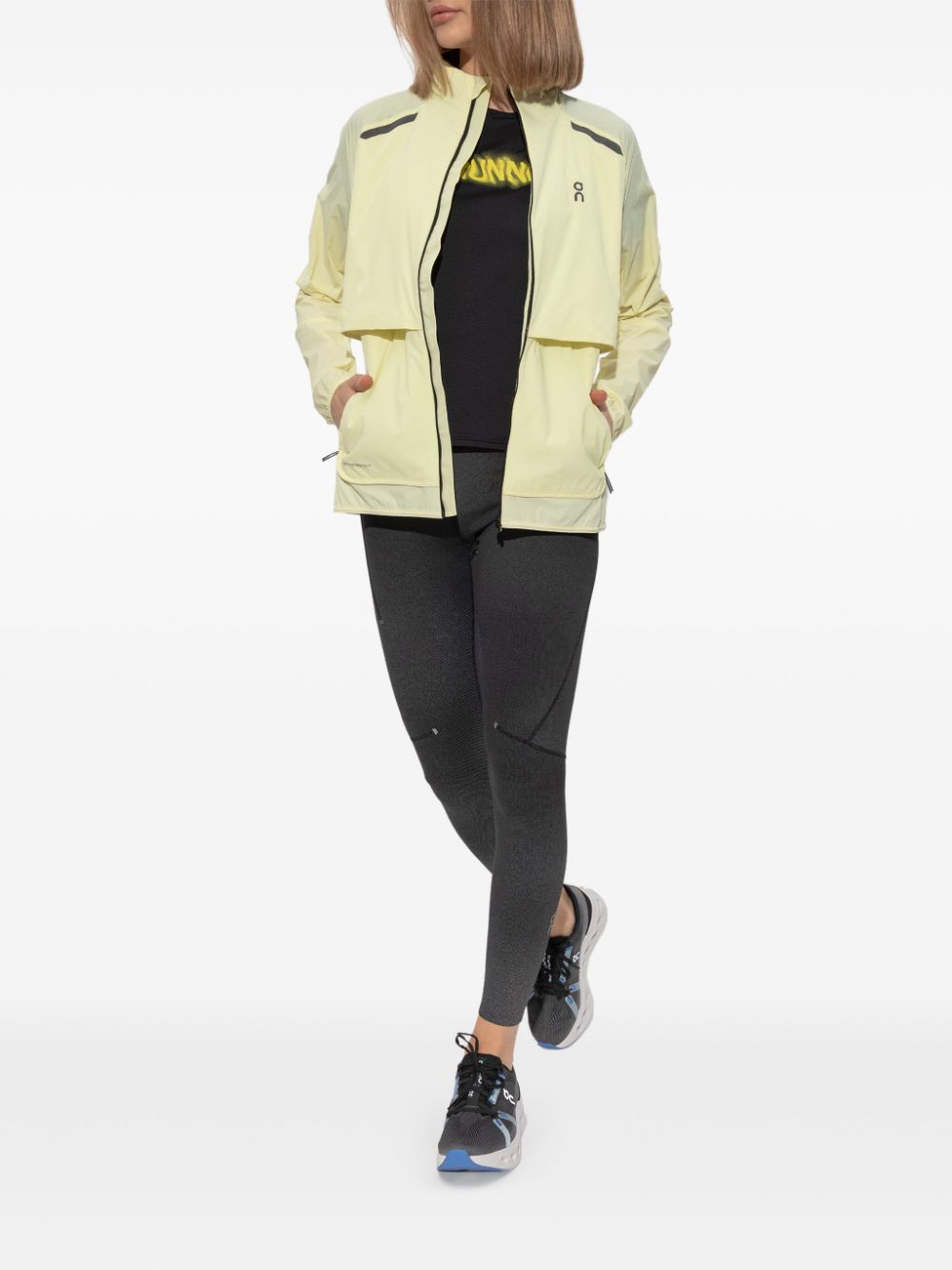 On Running logo-print jacket - Beige