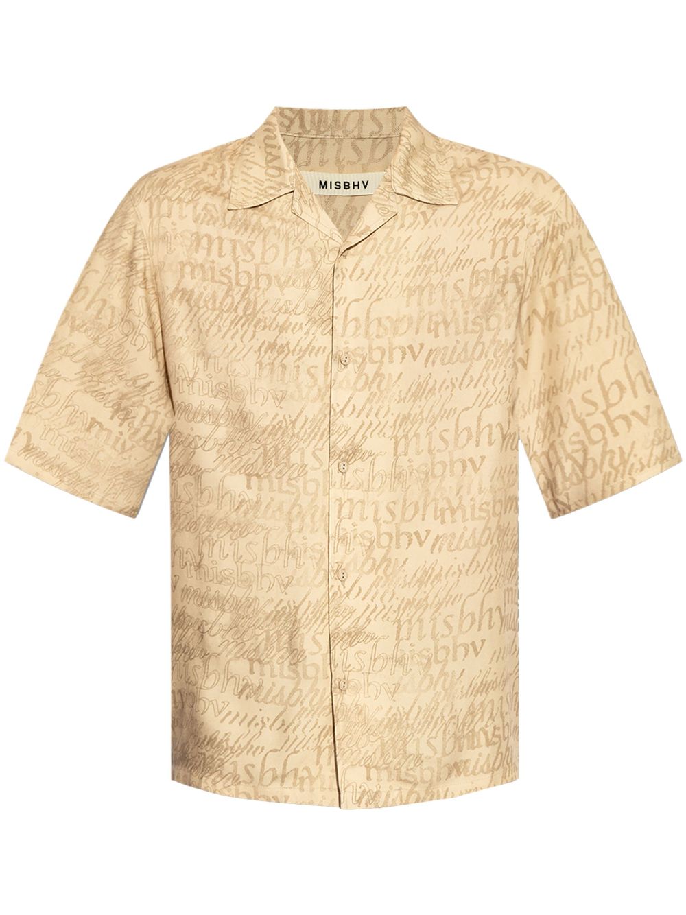 MISBHV logo-print shirt - Neutrals