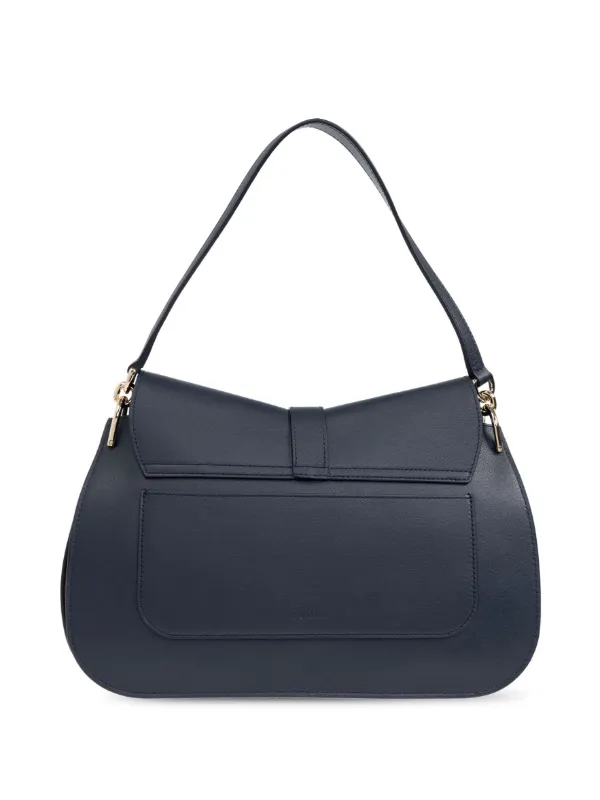 FURLA Flow レザーショルダーバッグ Furla Flow レザーショルダーバッグ L | ブラック | FARFETCH JP