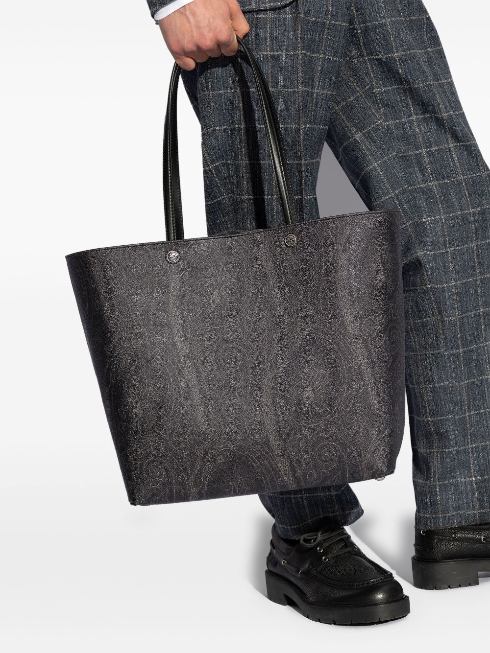 ETRO paisley-print tote bag - Black