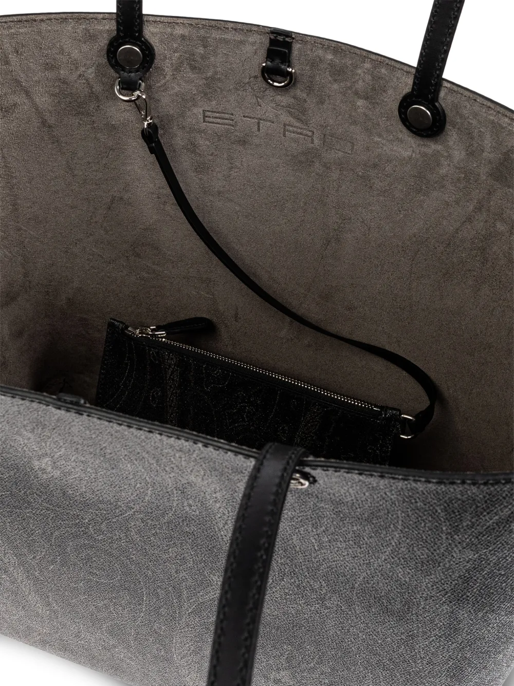 ETRO Shopper met paisley-print Zwart
