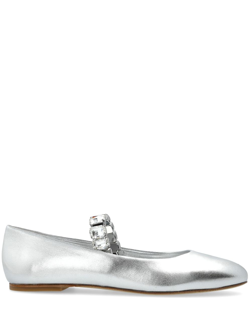 Casadei Poppy ballet flats Silver