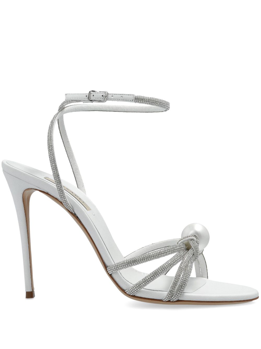 Casadei 100mm Blade C+C sandals White