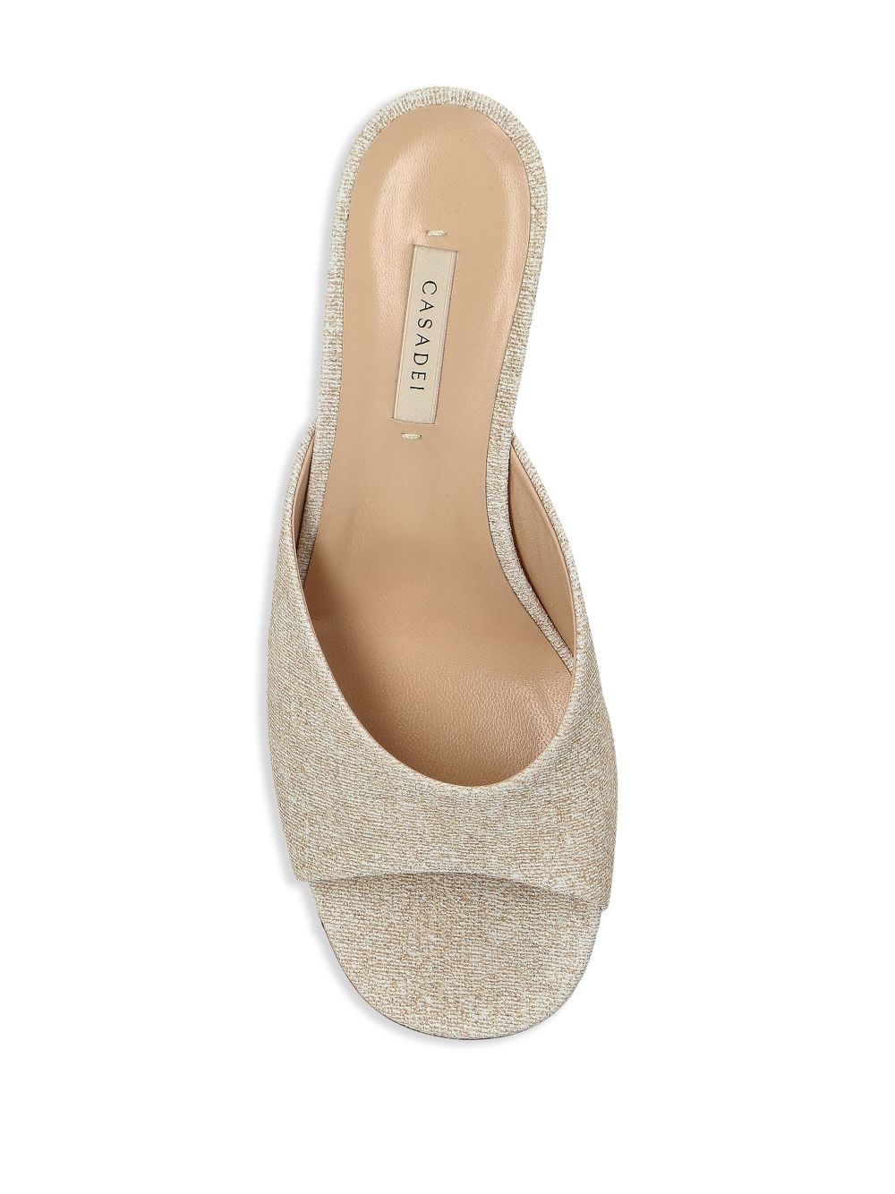 Casadei 50mm Cleo Opera Bellagio mules Neutrals