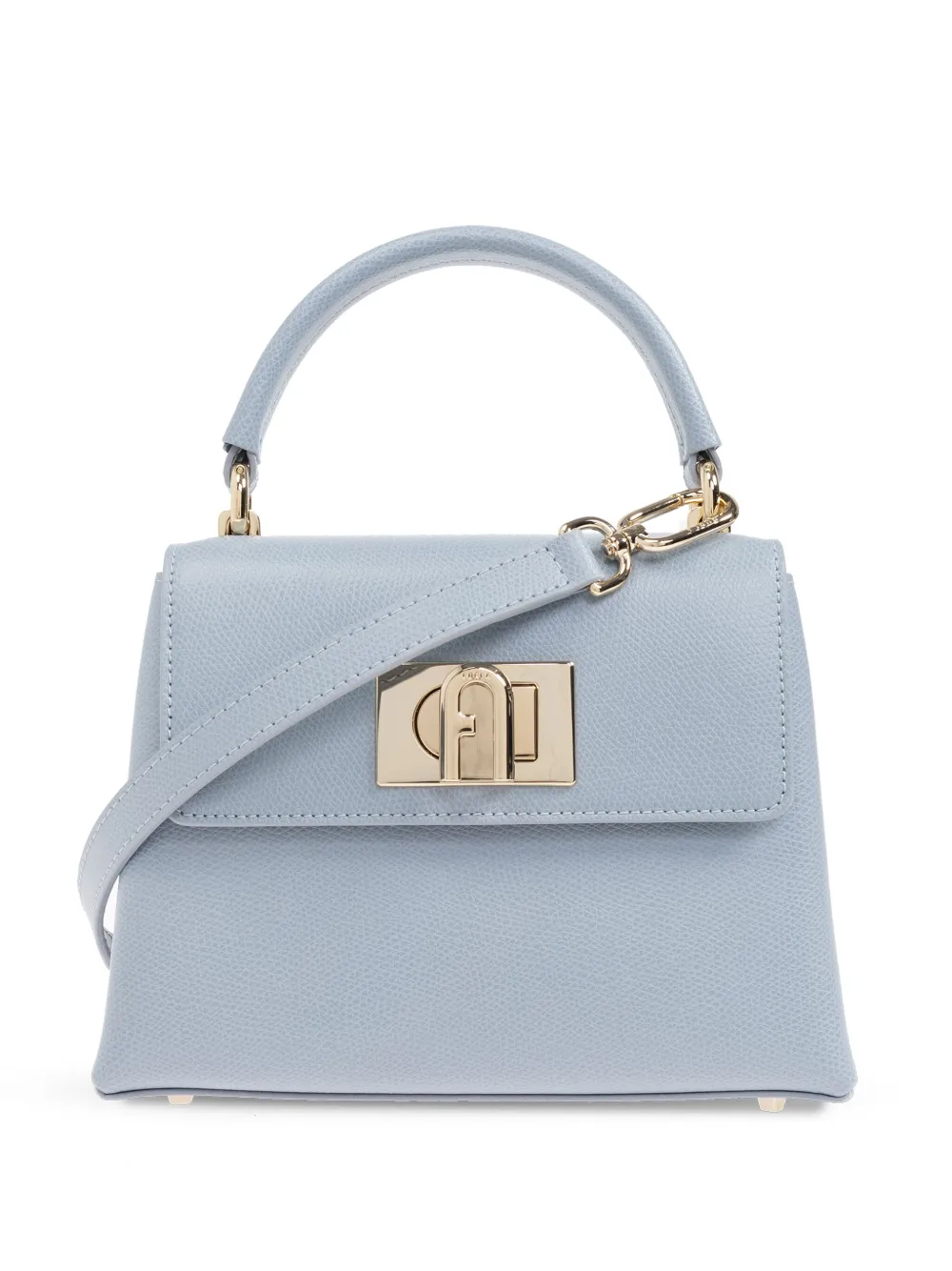 Furla 1927 Twist-lock Mini Tote Bag In Blue