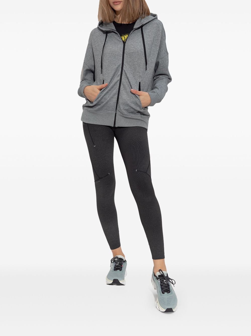 On Running mélange-effect hoodie - Grey