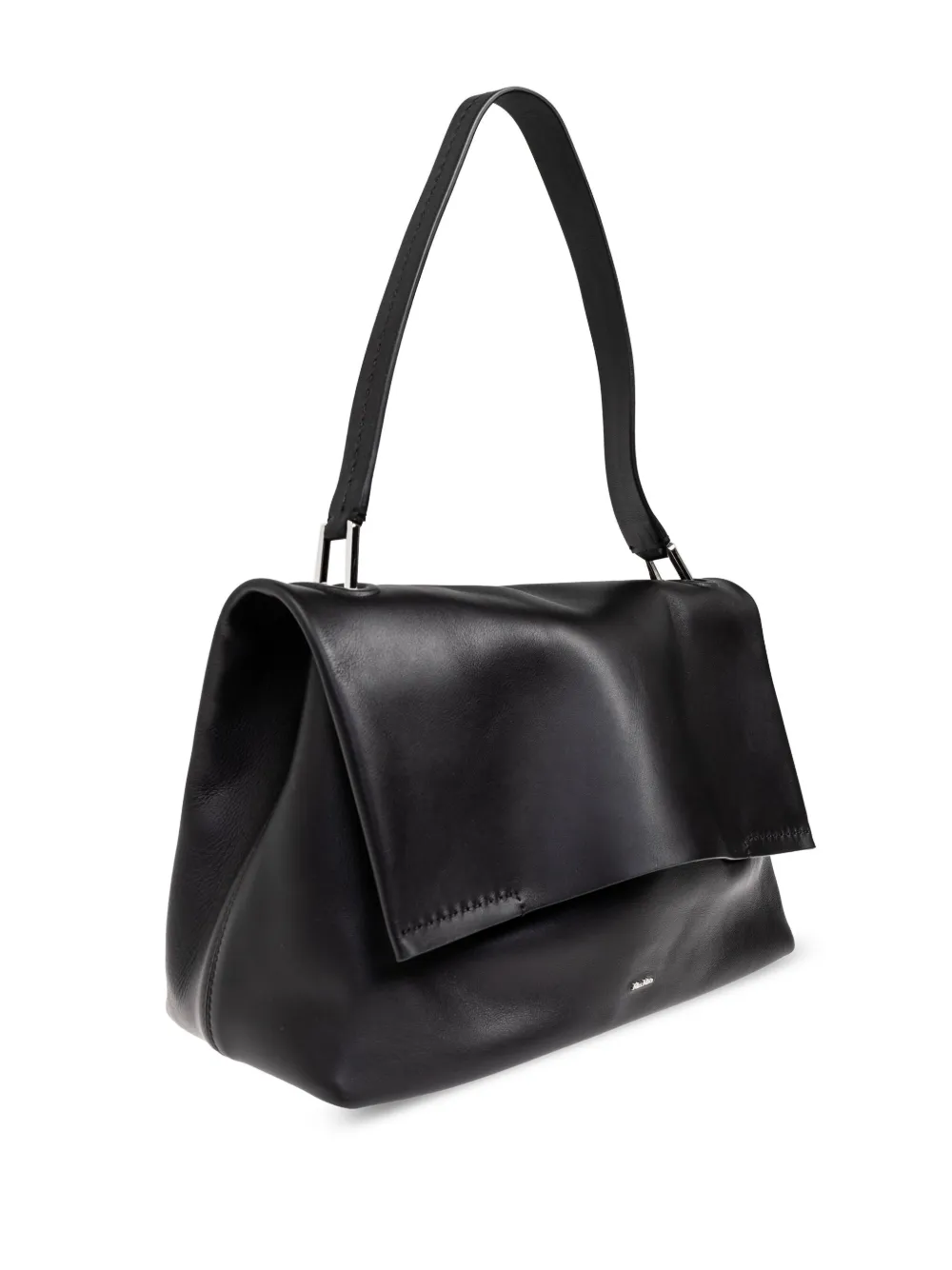 Max Mara Archetipo leren schoudertas Zwart