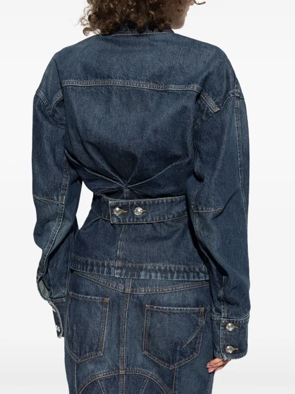 Sportmax ドロップショルダー デニムジャケット | ブルー
