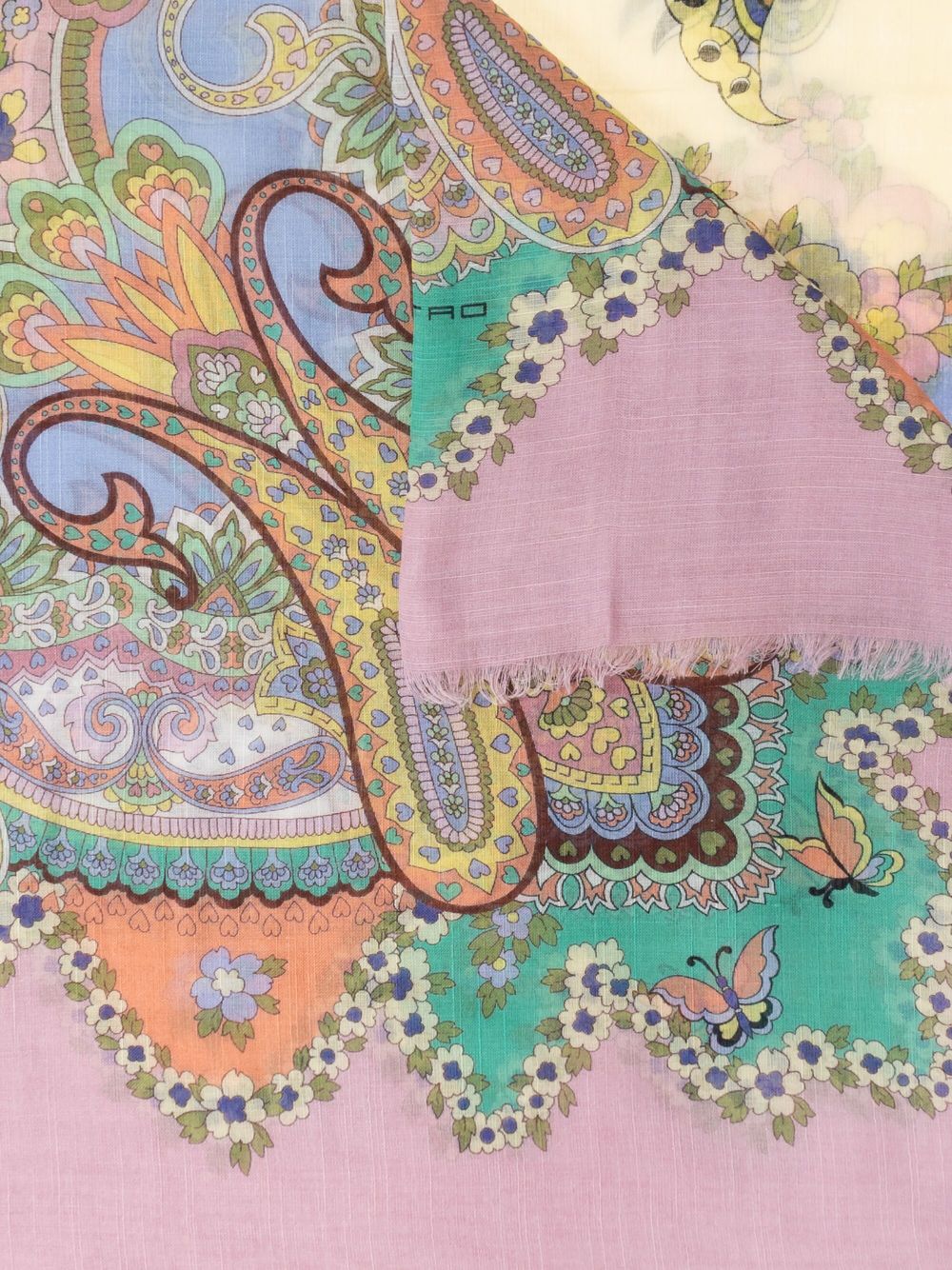 ETRO paisley-print scarf - Roze