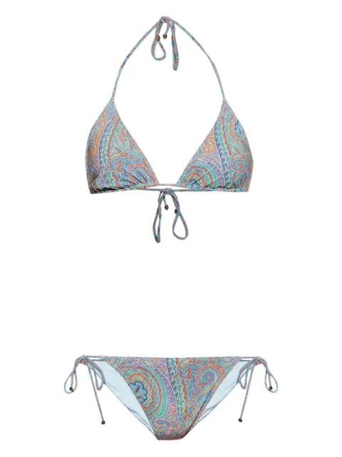 ETRO paisley-print bikini set