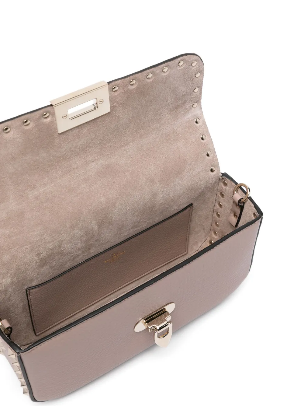 Valentino Garavani Rockstud clutch Beige