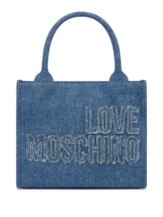 Love Moschino デニム ハンドバッグ | ブルー | FARFETCH JP