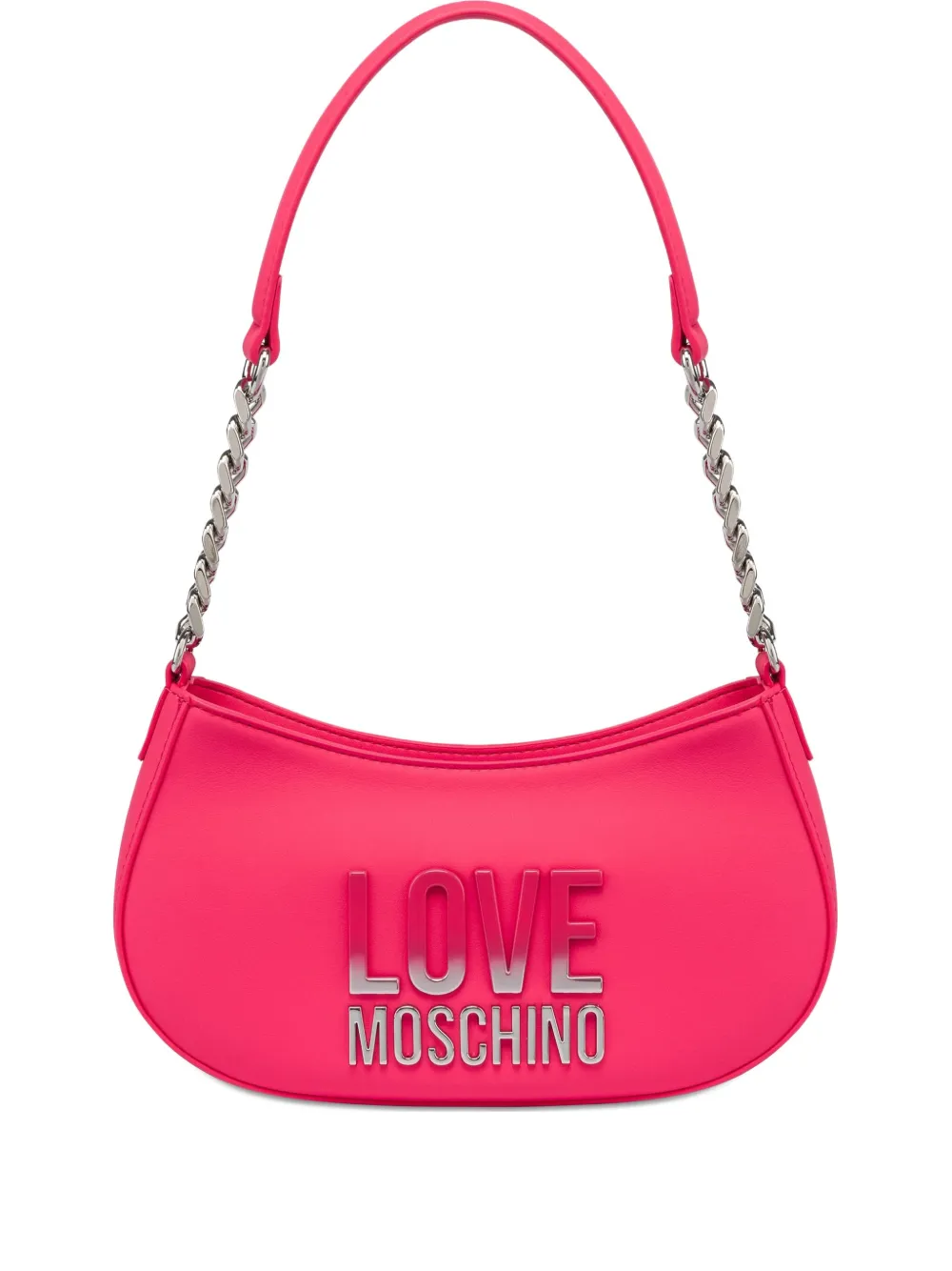 Love Moschino ロゴプレート ショルダーバッグ - ピンク Love Moschino ロゴプレート ショルダーバッグ - ピンク