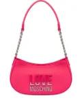 Love Moschino gradient-logo plaque shoulder bag - Pink