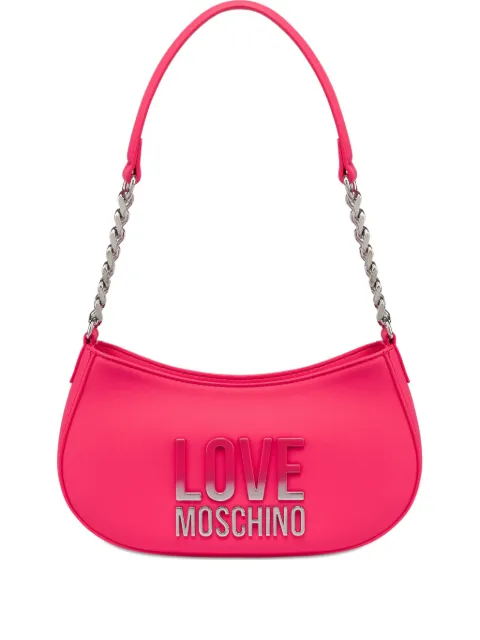Love Moschino gradient-logo plaque shoulder bag 
