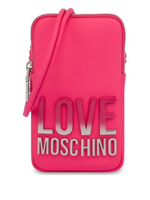 Love Moschino logo-plaque phone holder