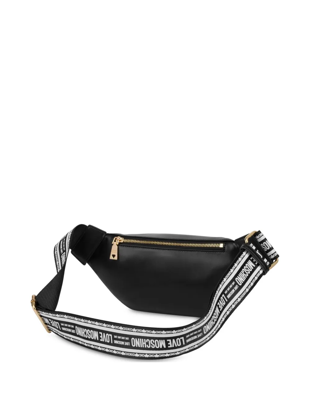 Love Moschino Heuptas met logo-reliëf - Zwart