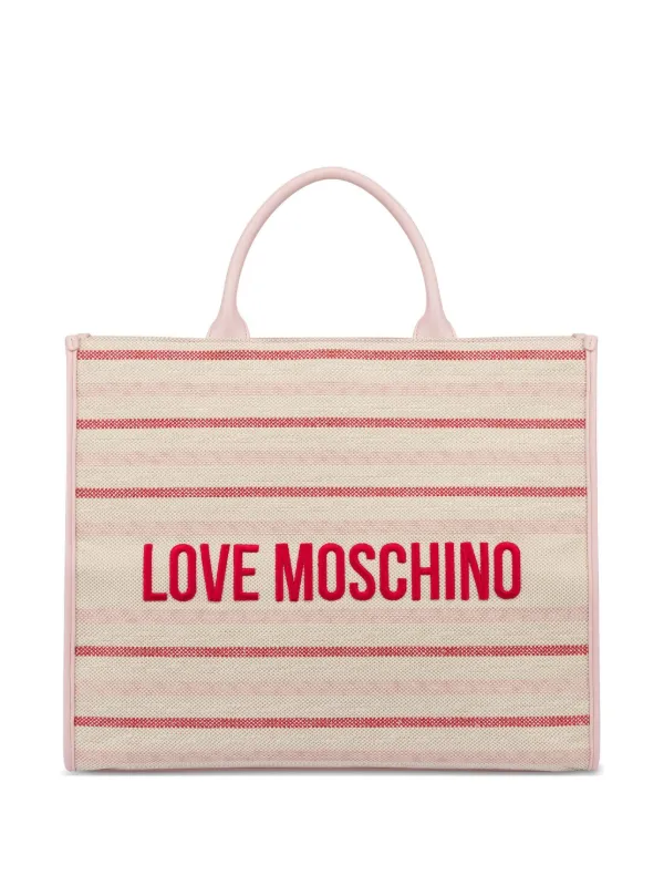【特価！関税送料込】LOVE MOSCHINO ロゴ コットン ワンピース LOVE MOSCHINO Fitted Logo Short Dress 40 US 4 Pink White
