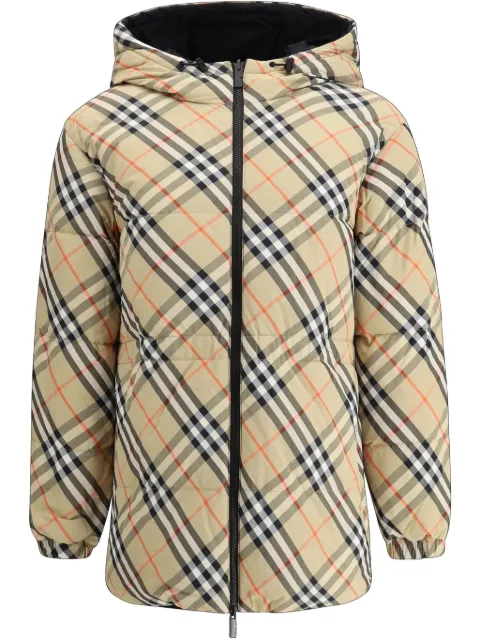 Burberry جاكيت كاروهات