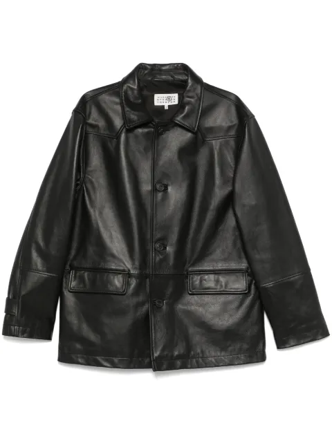 MM6 Maison Margiela leather jacket 