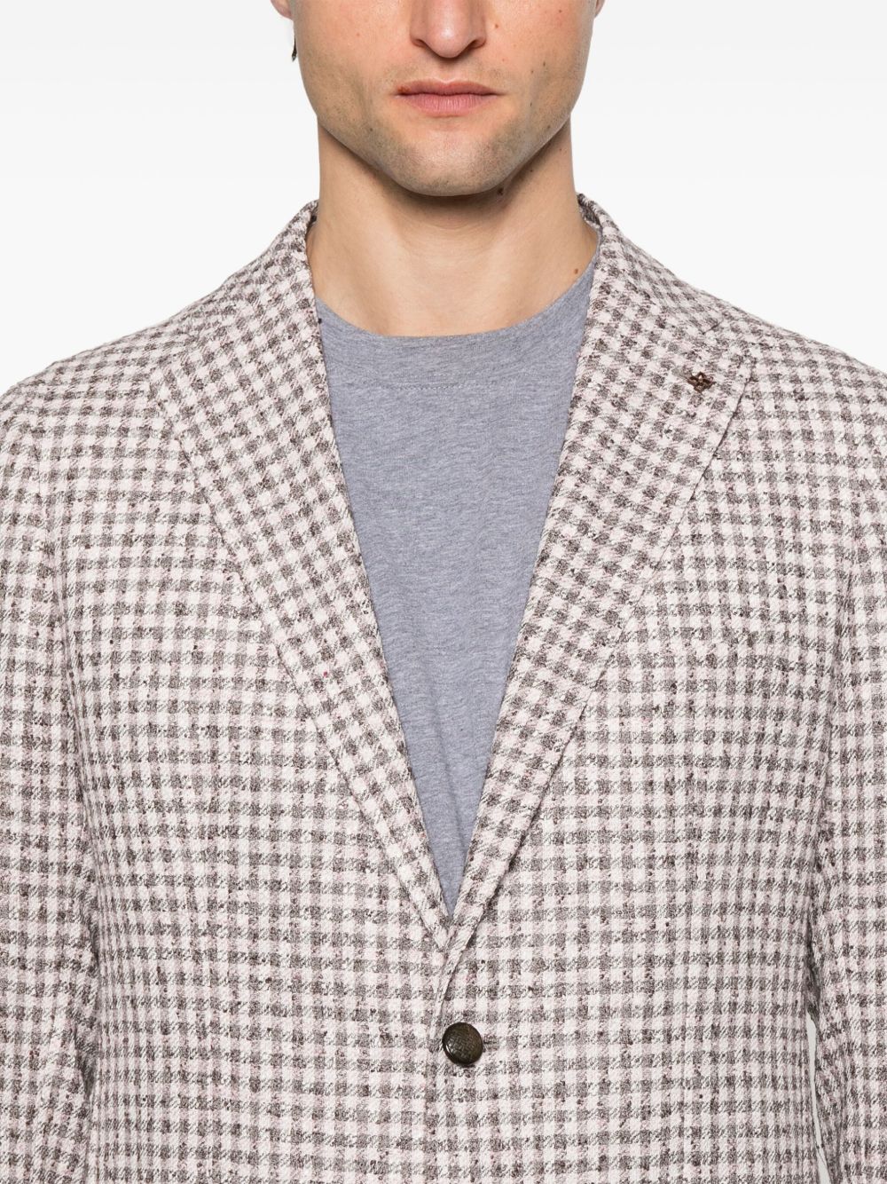 TAGLIATORE CHECK-PATTERN BLAZER