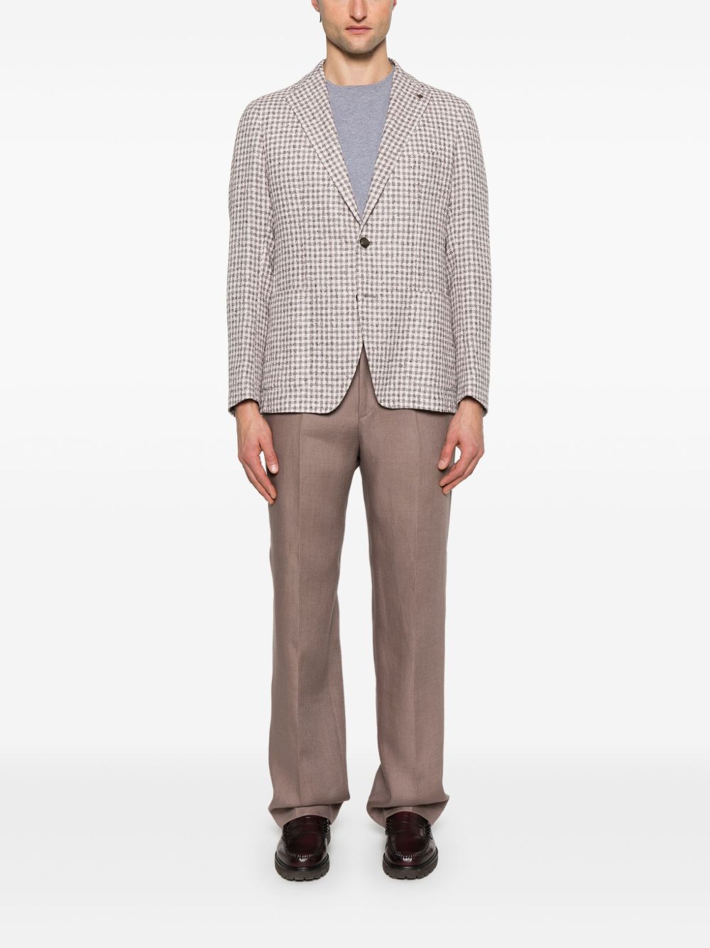 TAGLIATORE CHECK-PATTERN BLAZER