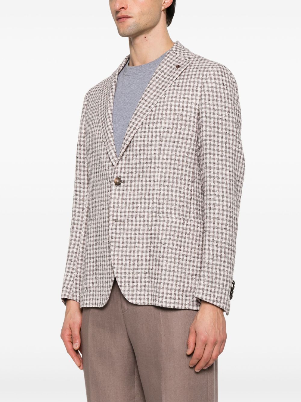 TAGLIATORE CHECK-PATTERN BLAZER