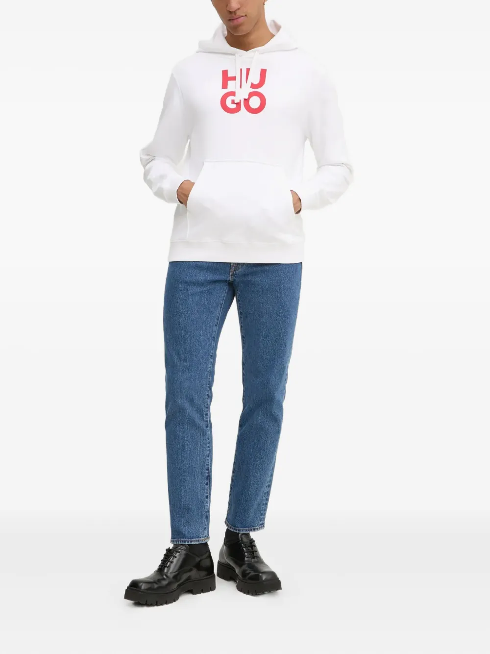 HUGO logo-print hoodie | Hoodies | Image 2