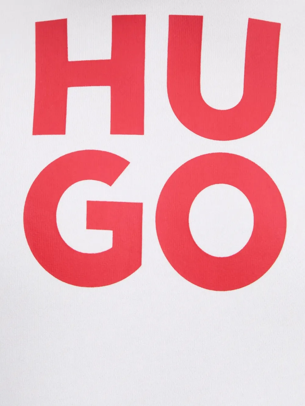 HUGO Hoodie met logoprint Wit