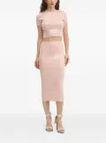 HUGO sequin-embellished knitted top - Pink