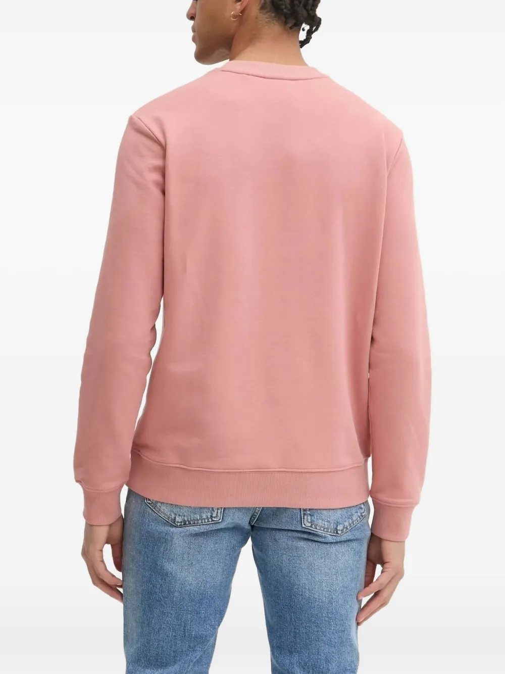 HUGO Sweater met logoprint - Roze