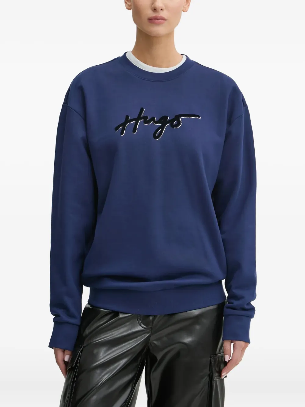 HUGO sudadera con logo estampado | azul | Image 1