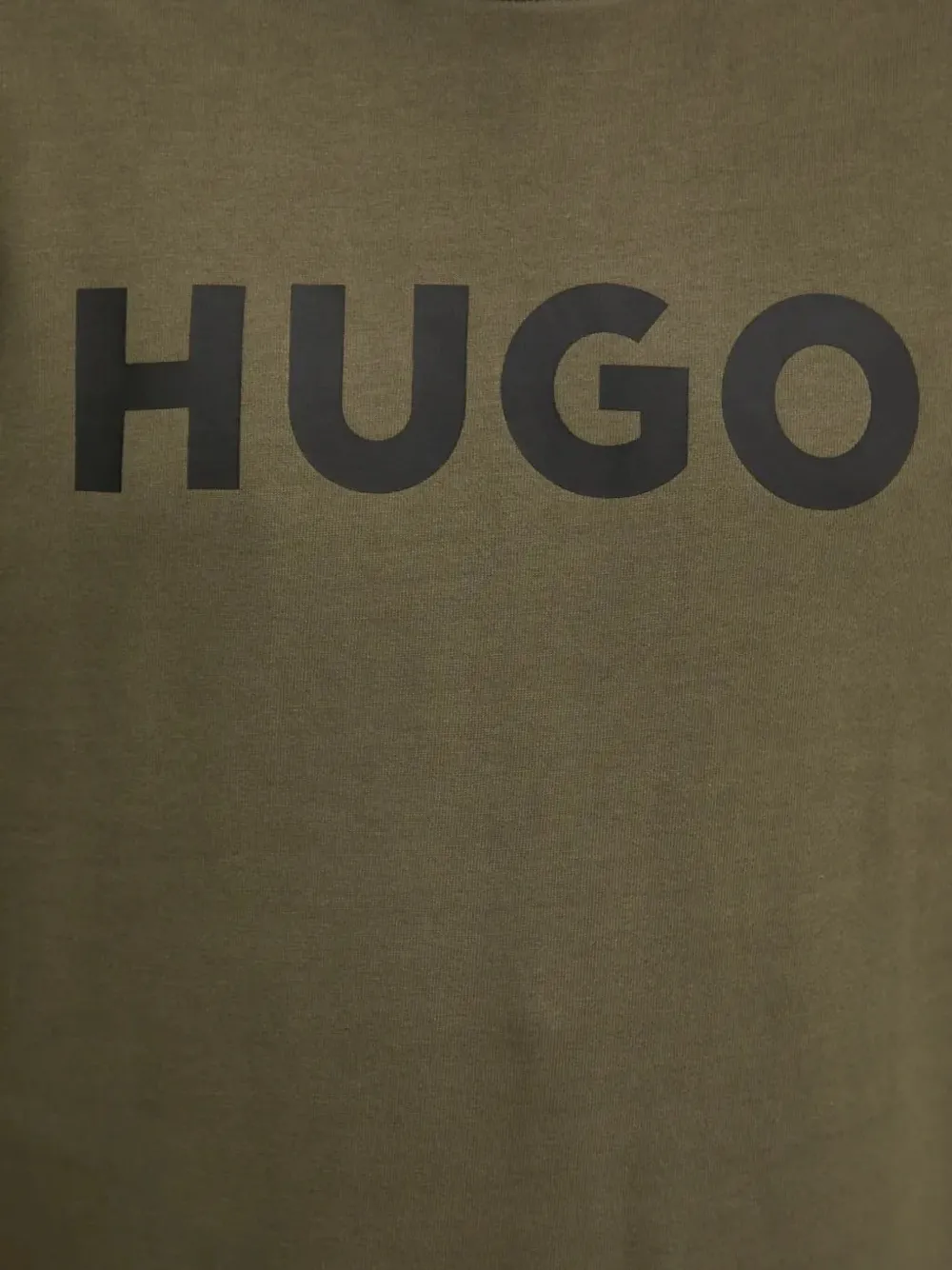 HUGO Sweater met logoprint Groen