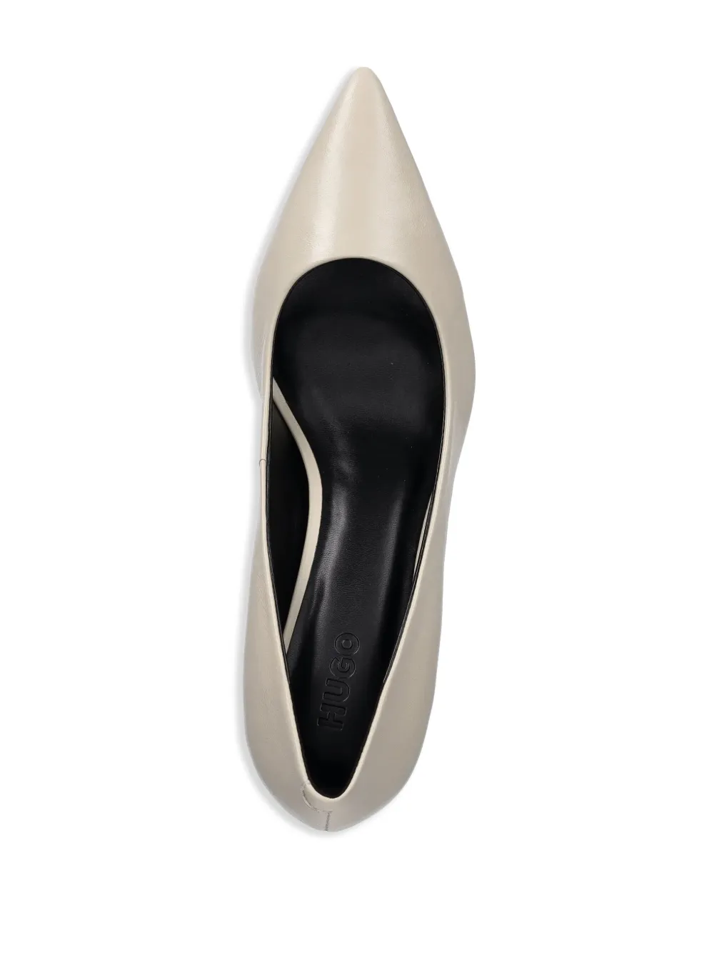 HUGO 70mm pointed-toe pumps Neutrals