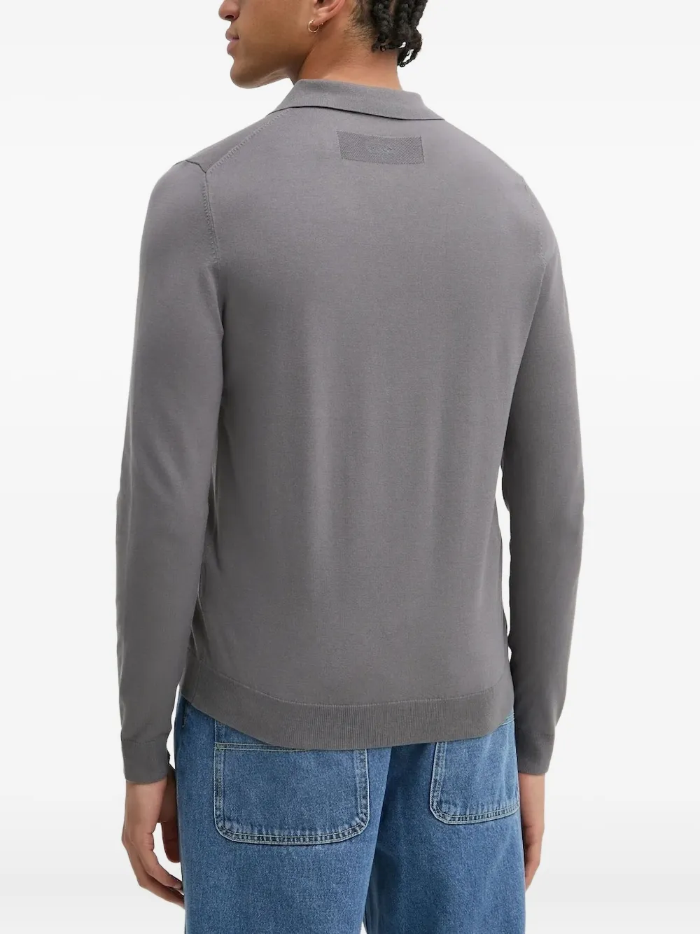 HUGO long-sleeve polo-neck sweater - Grijs